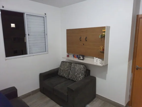 Imagem Apartamento com 2 dormitórios, sala, cozinha americana, banheiro, Garagem com 1 vaga cobertura. O c...