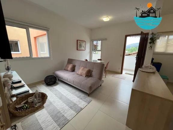 Imagem Apartamento para locação em Juquehy, 30 metros da praia e com 1 dormitório, acomodação p/ 1 casal e 2 filhos, bem localizado | Juquehy Imobiliária