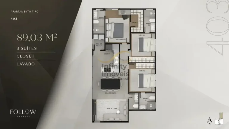 Imagem Follow Savassi Residence - Apartamento à venda no bairro Savassi - Belo Horizonte/MG
