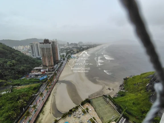 Imagem Apartamento atualizado e reformado com vista para o mar e lazer, 3 quartos com suíte e 2 vagas na Pitangueiras, Guarujá-SP - 165m² de área.