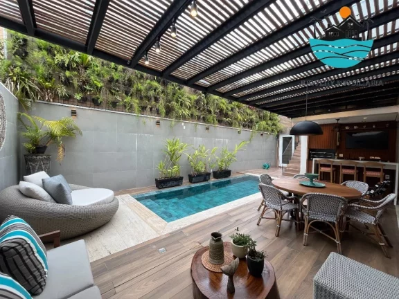 Imagem Casa em condomínio pé na areia, à venda em Juquehy com 5 suítes, piscina privativa e 340m² de área construída | Juquehy Imobiliária