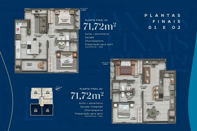 Imagem Apartamento com 2 vagas de garagem - Centro Camboriú