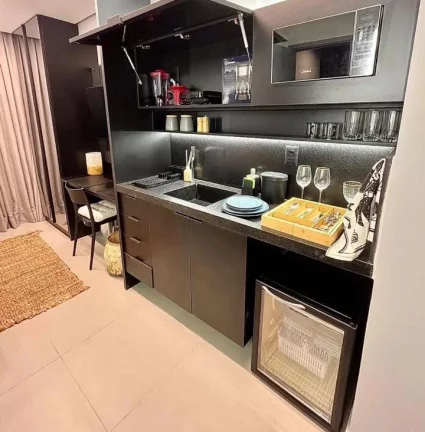 Imagem Flat Moderno com Jacuzzi Privativa – Estilo, Praticidade e Conforto em Jardim Oceania!