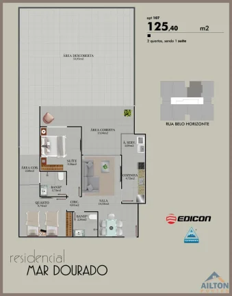 Imagem Lançamento Residencial Edifício Mar Dourado na Praia do Morro Guarapari/ES