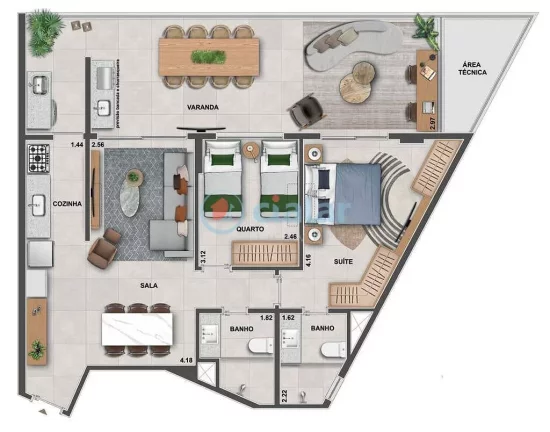 Imagem Cobertura Duplex à venda 3 Quartos 2 Suites 2 Vagas 200.4M Tijuca Rio de Janeiro - RJ | Ornato Tijuca