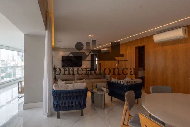 Imagem Belíssimo apartamento em Perdizes com 3 suites e 4 vagas, 172m² mobiliado.