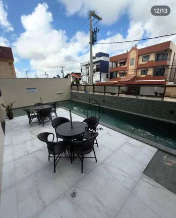 Imagem Apartamento com varanda / sacada gourmet a 350m da praia do Bessa - AP2742.