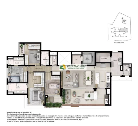 Imagem Lançamento Alenza Cambuí, apartamento de 157m² a 281 m² no miolo do Cambuí - SP