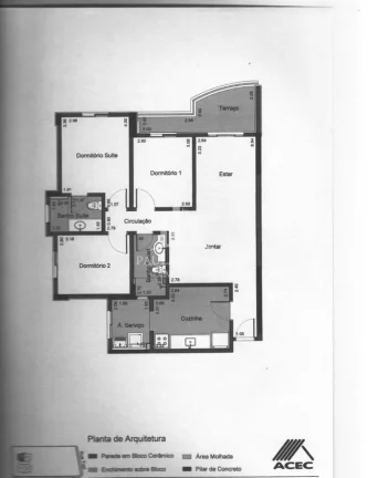 Imagem Apartamento de 3 dorm com 1 suite e 2 Vagas em Santo André