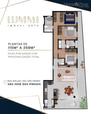 Imagem Sala Comercial para Venda em São José dos Pinhais, São Pedro, 1 banheiro