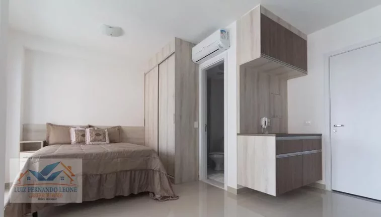 Imagem Studio Mobiliado para locação, com renda, 35 m² e com 1 vaga. Barra Funda /Metrô Marechal Deodoro