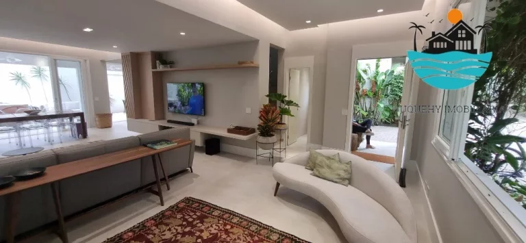 Imagem Casa Temporada Juquehy em Condomínio - com 5 suítes, 1 térrea, 3 vagas, piscina privativa, 150m da praia - Max. 10 pessoas | Juquehy Imobiliária