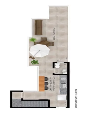 Imagem Apartamento sem condomínio em Santa Maria Santo André-SP, sem condomínio apartamento 2 quartos suíte Santo André SP, cobertura 2 quartos Santo André