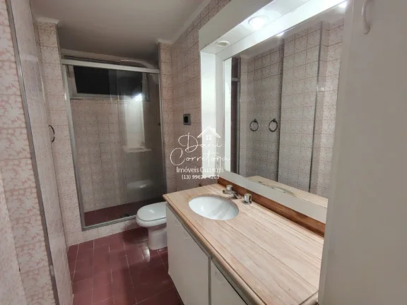 Imagem Apartamento para locação em Guarujá-SP, Pitangueiras: 2 quartos, 2 salas, 3 banheiros, 1 vaga, 118m². Venha conhecer!
