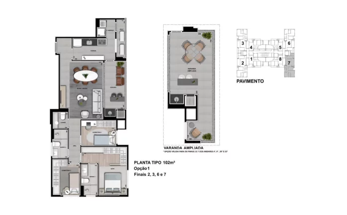 Imagem ARCH Jardim Cuiabá - 3 Quartos Com 1 Suíte - Vanguard