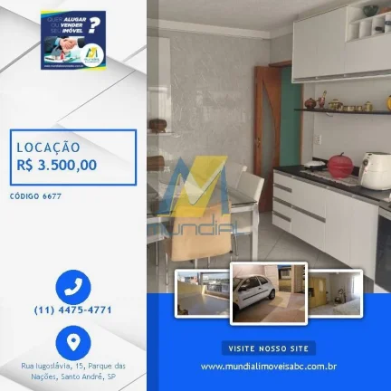Sobrado mobiliado para locação no Jardim Stella, Conforto e espaço
