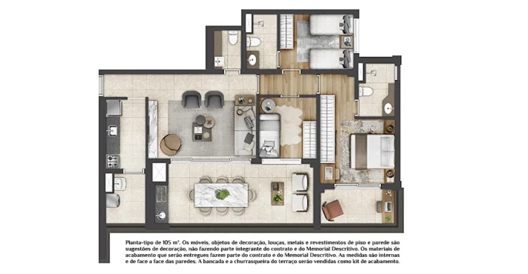 Imagem Apartamento para Venda em São Paulo, Bras, 2 suítes, 3 banheiros, 2 vagas