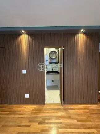 Imagem 70 metros 1 vaga Cozinha integrada Sala com 2 sacadas Janelas amplas 1 suíte com closet - banheiro ...