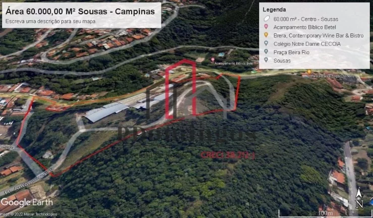 Imagem ÁREA PARA EMPREENDIMENTO COMERCIAL OU RESIDENCIAL - ZM1 - APA - CENTRO DE SOUSAS - CAMPINAS - SP