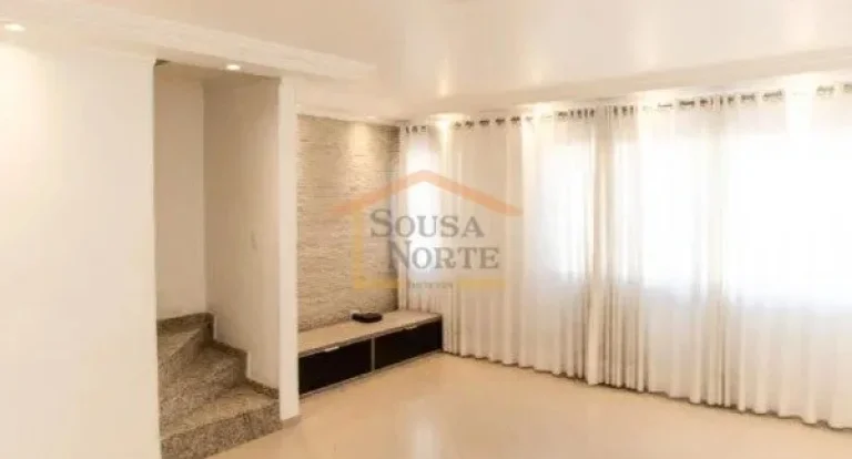 Imagem Casa em condomínio com 157 m² de área construída, distribuída em sala para dois ambientes, cozi...
