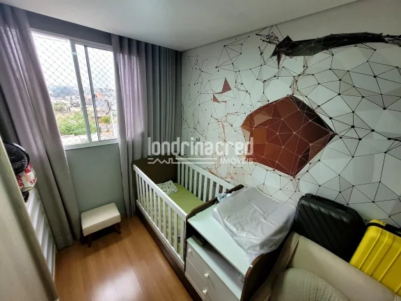 Imagem Apartamento no Spazio Lyon – Zona Norte de Londrina com 2 dormitórios, sala, cozinha, 1 banheiro social, 1 vaga de garagem e 45m² de área útil