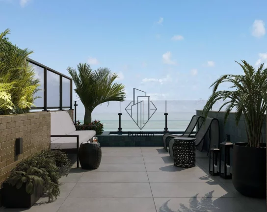 Imagem Apartamentos com varanda / sacada gourmet a 200m da praia de Camboinha / Cabedelo - AP2004