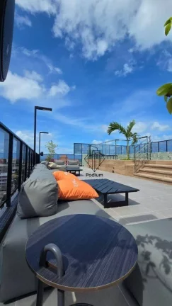 Imagem Flat com vista definitiva para o mar no Bairro Ponta de Campina/Cabedelo- FL0808.