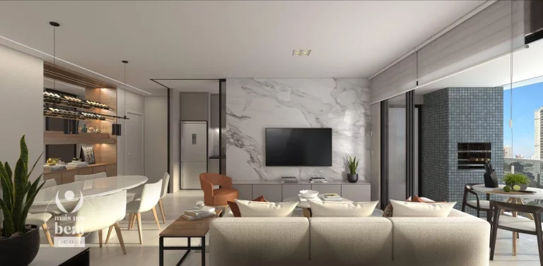 Imagem Apartamento com 3 quartos (1 suíte), 101 m², 2 vagas por R$ 1.297.373,00 - Cabral - Curitiba/PR