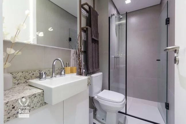 Imagem Apartamento novo com ampla sacada c/ churrasqueira, 3 quartos (1 suíte) à venda por R$ 875.000 - Boa Vista - Curitiba/PR