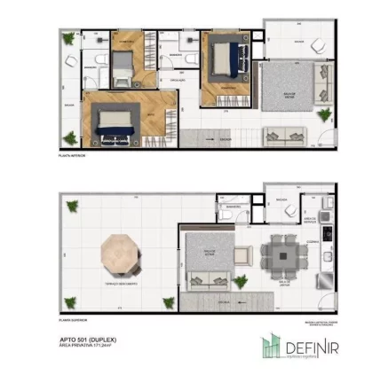 Imagem Apartamento para Venda em São José dos Pinhais, Pedro Moro, 3 dormitórios, 1 suíte, 2 banheiros, 2 vagas