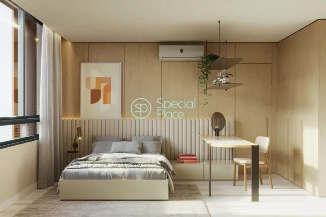 Imagem Apartamento à venda no Brooklin - Área: 62,00m² - Living com varanda - Sala de Jantar - 02 dormit...