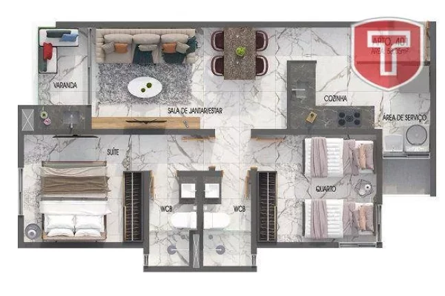 Imagem Apartamento com 3 dormitórios à venda, 71 m² por R$ 716.252,79 - Jardim Oceania - João Pessoa/PB Imagem Apartamento com 3 dormitórios à venda, 71 m² por R$ 716.252,79 - Jardim Oceania - João Pessoa/PB
