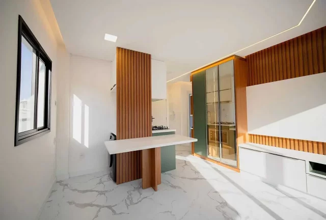 Imagem Apartamento mobiliado com 2 dormitórios e 1 vaga, Praia da Armação Governador Celso Ramos/SC
