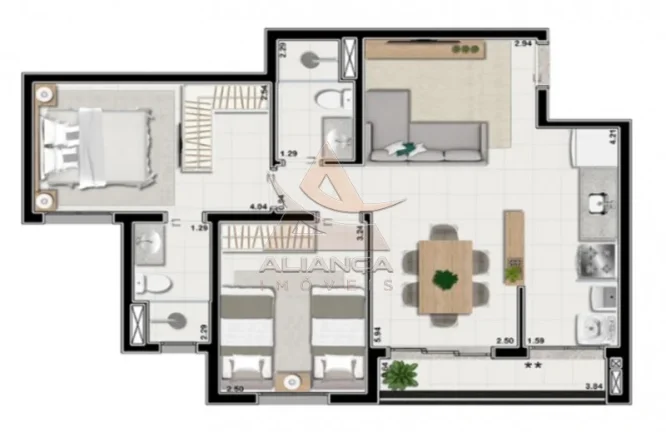 Imagem Apartamento - Ribeirão Preto - Quinta da Primavera