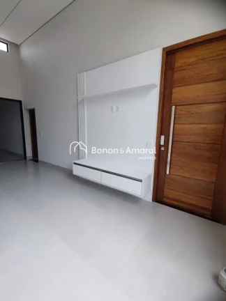 Imagem Casa tÃ©rrea em condomÃ­nio em PaulÃ­nia, com 140mÂ² de construÃ§Ã£o.
SÃ£o 3 dormitÃ³rios, todos suÃ...