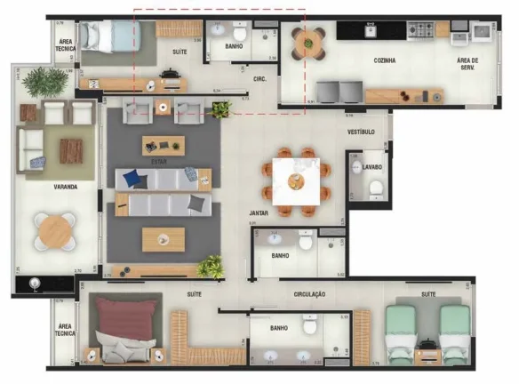 Imagem APARTAMENTO RESIDENCIAL em Rio de Janeiro - RJ, Botafogo