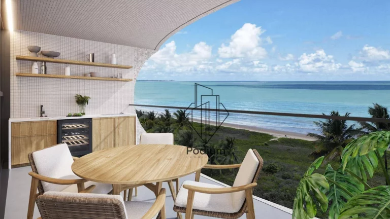 Imagem Apartamentos a beira mar, com varanda / sacada e vista mar para a praia de Intermares - AP1755