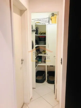 Imagem Studio bem distribuído, 1 dormitório, 1 banheiro, sala, home office, cozinha americana, quarto e c...