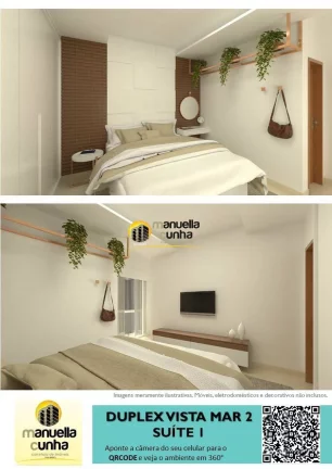 Imagem Duplex 3Qts, sendo 2Suítes Mar - Área Nobre/Praia
