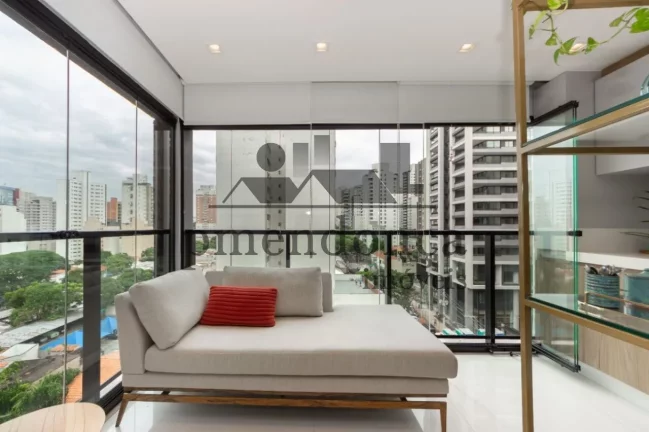 Imagem Apartamento mobiliado na João Moura com 60m², 1 suíte e 1 vaga.