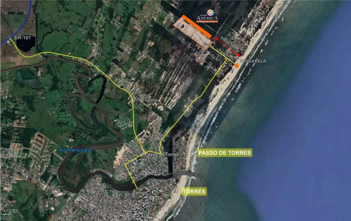 Imagem Lote à venda em Passo de Torres, Praia Caravelle, 344,35m²