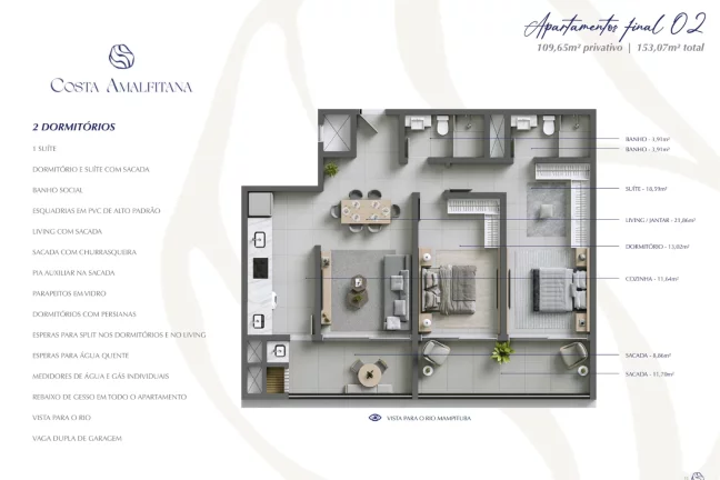 Imagem Apartamento à venda em Passo de Torres, Centro, com 3 quartos, 147,6m²