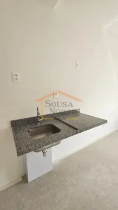 Imagem Apartamento novo de 27 m², entregue no contrapiso, com 1 dormitório, banheiro, cozinha integrada e...