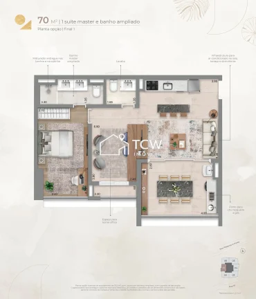 Imagem Apartamento à venda no bairro Brooklin - São Paulo/SP, Zona Sul