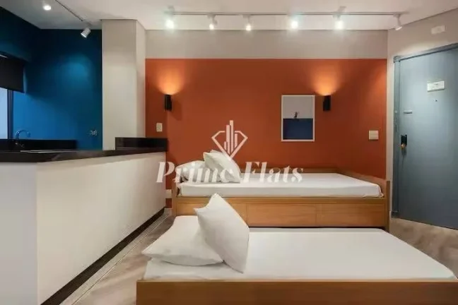 Imagem Flat disponível para venda no Hotel Hampton Park, com 31m², 1 dormitório e 1 vaga