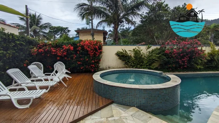 Imagem ALUGUEL ANUAL JUQUEHY, 120 metros da praia, entrada 08, 4 suítes, churrasqueiras, piscina, 02 vagas de auto, | Juquehy Imobiliária