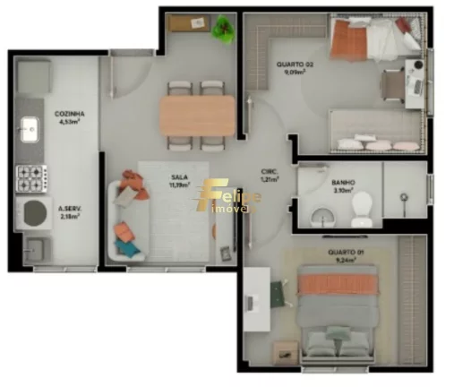 Imagem NOVÍSSIMO EMPREENDIMENTO IMOBILIÁRIO APARTAMNTO DE 03 QUARTOS À VENDA EM PLANALTO DE CARAPINA, NA SERRA/ES!