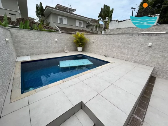 Imagem Casa Aluguel Temporada Juquehy com, 4 dormitórios. 3 suítes, 150m da praia - Acomodação 8-10 pessoas | Juquehy Imobiliária