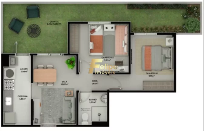 Imagem NOVO EMPREENDIMENTO IMOBILIÁRIO APARTAMENTO DE 02 QUATOS, SENDO 01 SUÍTE À VENDA EM PLANALTO DE CARAPINA, NA SERRA/ES!