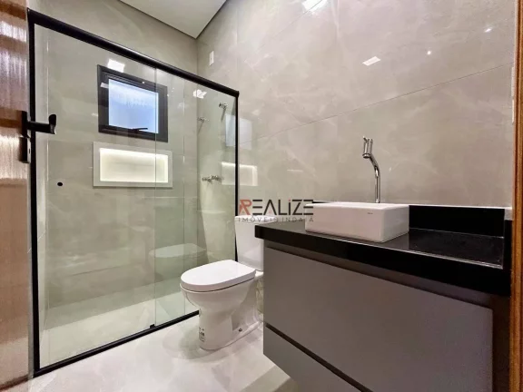 Imagem Casa moderna com 3 dormitórios à venda, 105 m² por R$ 960.000 - Condomínio Jardins do Império - Indaiatuba/SP
